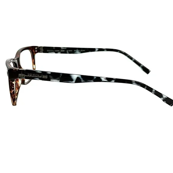 Izod 6003 Mens Plastic Eyeglass Frame Brown Horn 53-17 Spring Hinges